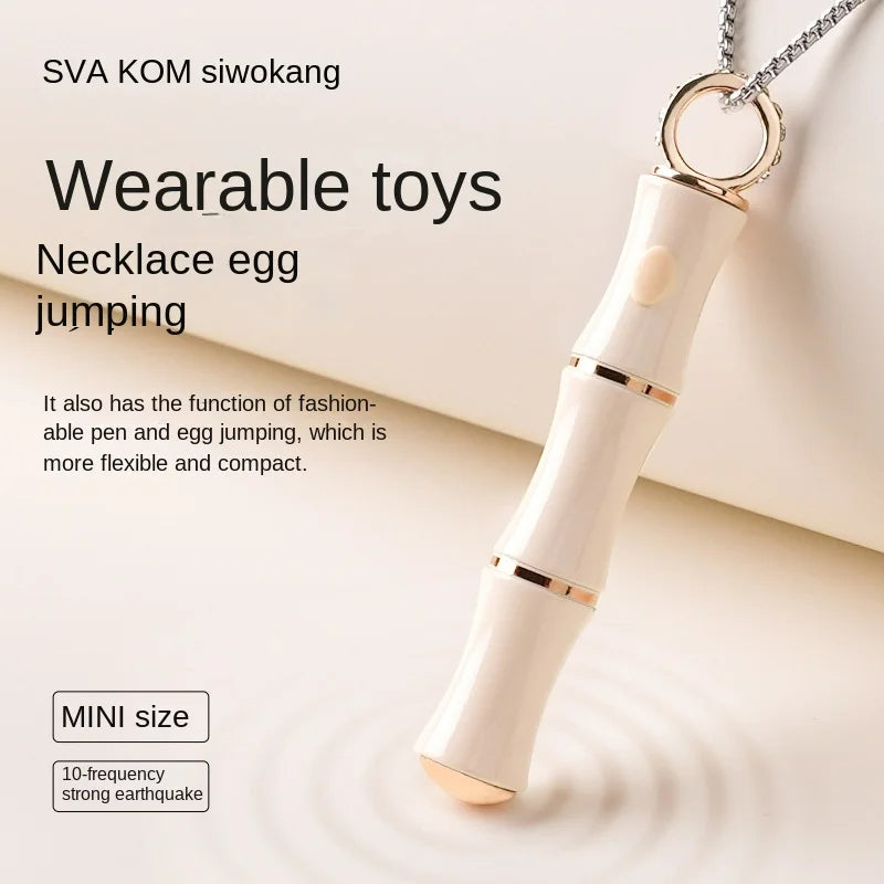 rosvibe Bamboo Self Necklace Jumper Egg Female Vibrator - rosvibe