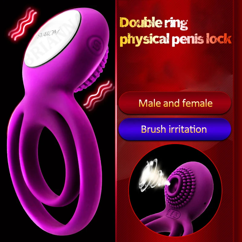 rosvibe - Male Cock Masturbation Vibrating Penis Ring - rosvibe