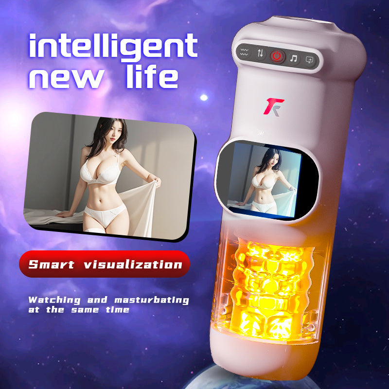 9-Frequency Telescopic 9-Frequency Vibration UFO Masturbation Cup - rosvibe