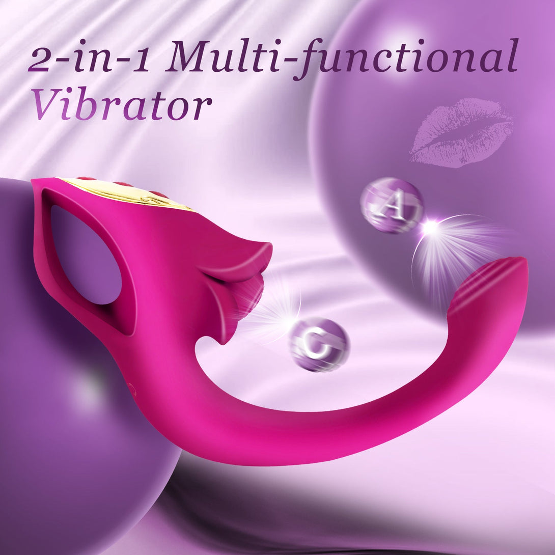 rosvibe - 2IN1 Rose Muncher Tapping Vibrator - rosvibe