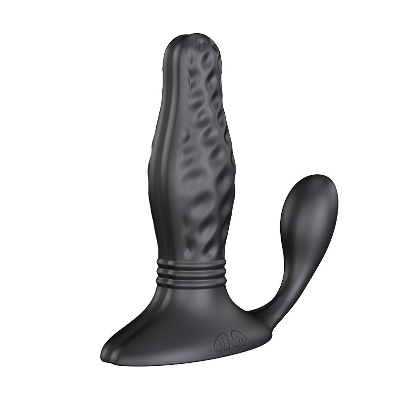 rosvibe - Cock Ring Anal Plug APP Remote Control - rosvibe