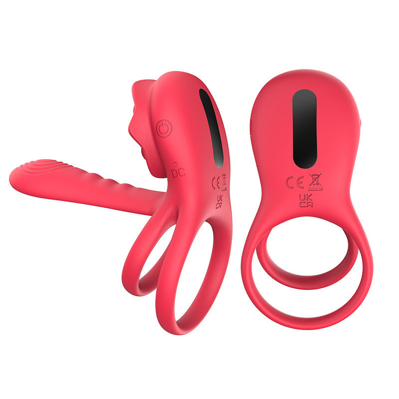 rosvibe - Rose Cock Ring Vibrator Clit Stimulator Couple Toy Upgraded Version - rosvibe