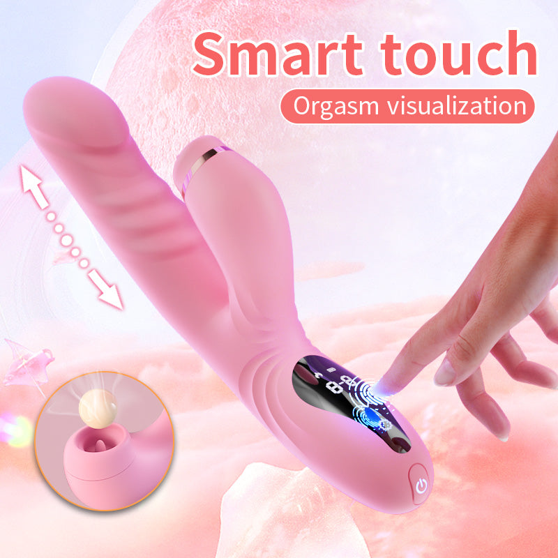 rosvibe - Electric Heated Vibrator Automatic Sucking Thrusting Machine For Women - rosvibe