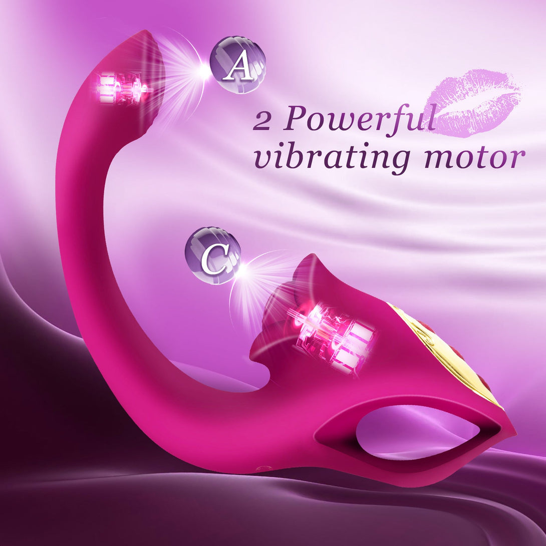 rosvibe - 2IN1 Rose Muncher Tapping Vibrator - rosvibe