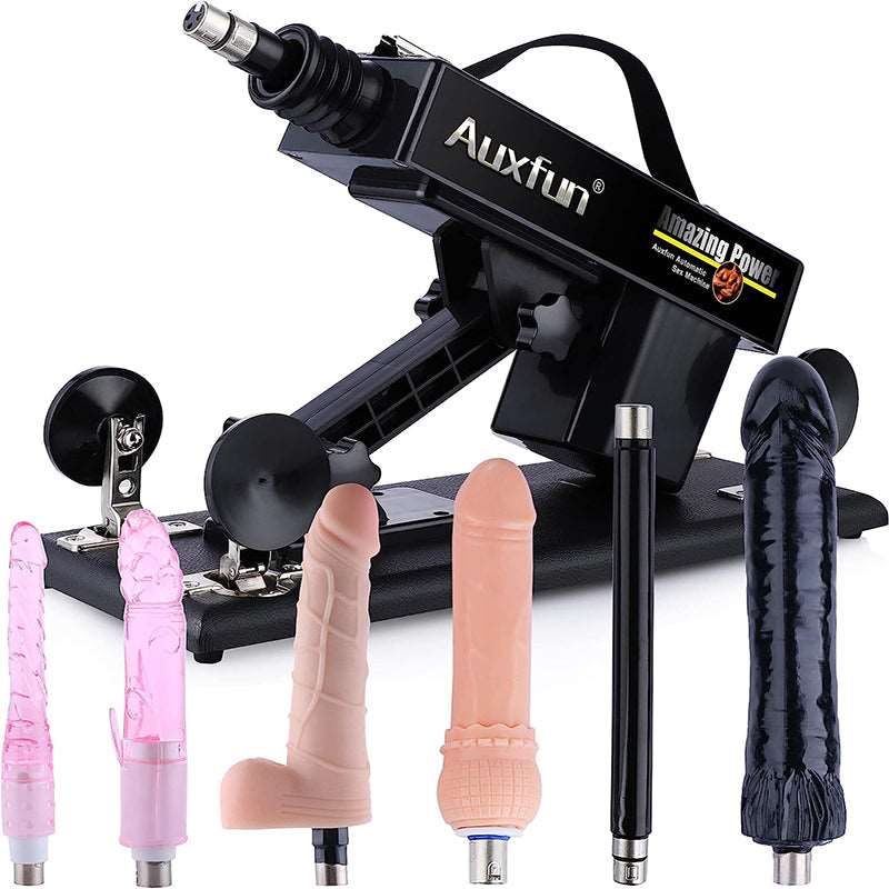 rosvibe - Automatic Sex Machine Sex Toys,Thrusting Machines for Men Women,Love Machine Device Gun with 6 Attachments - rosvibe