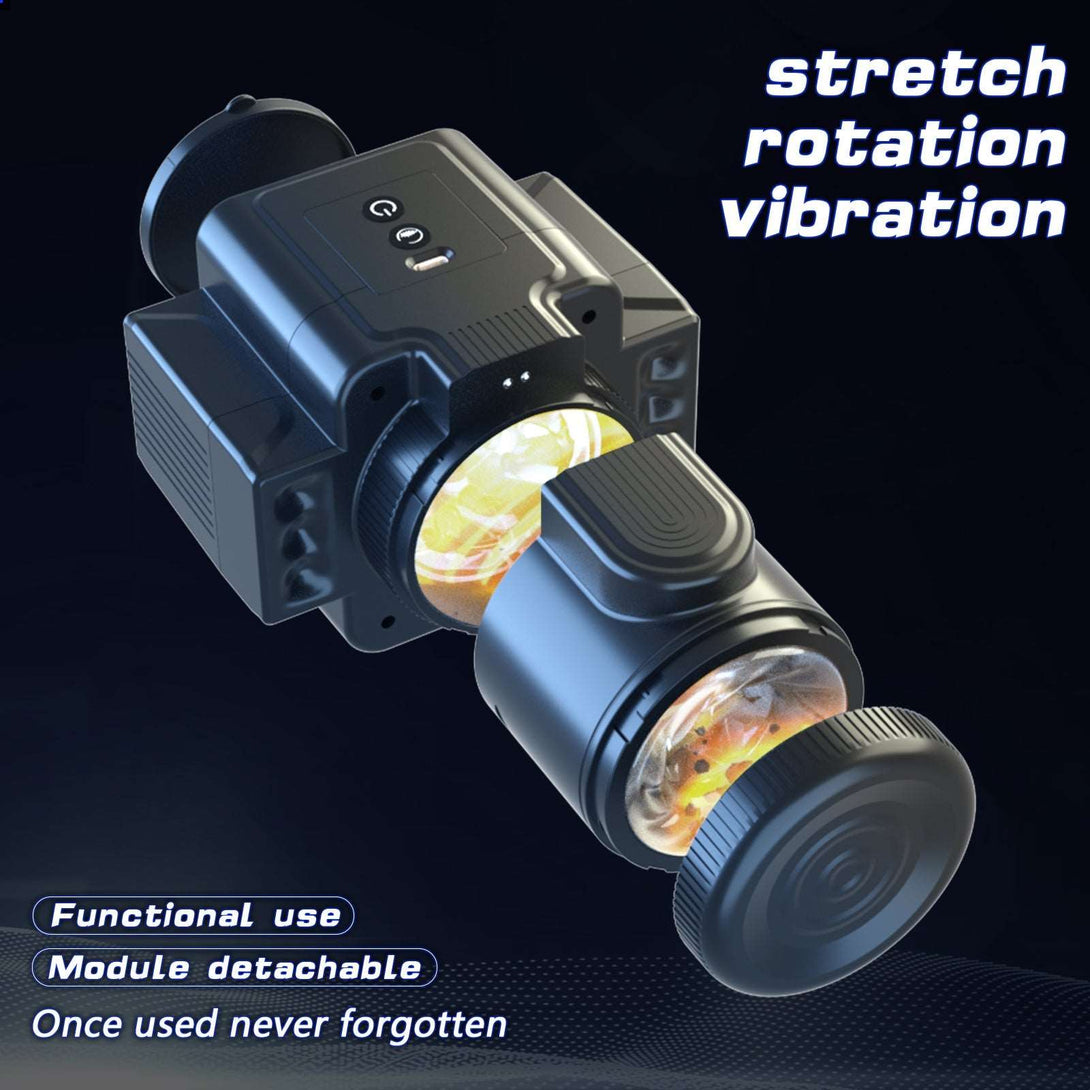 rosvibe - Camera 7-Speed Rotating Vibrating Male Masturbator - rosvibe