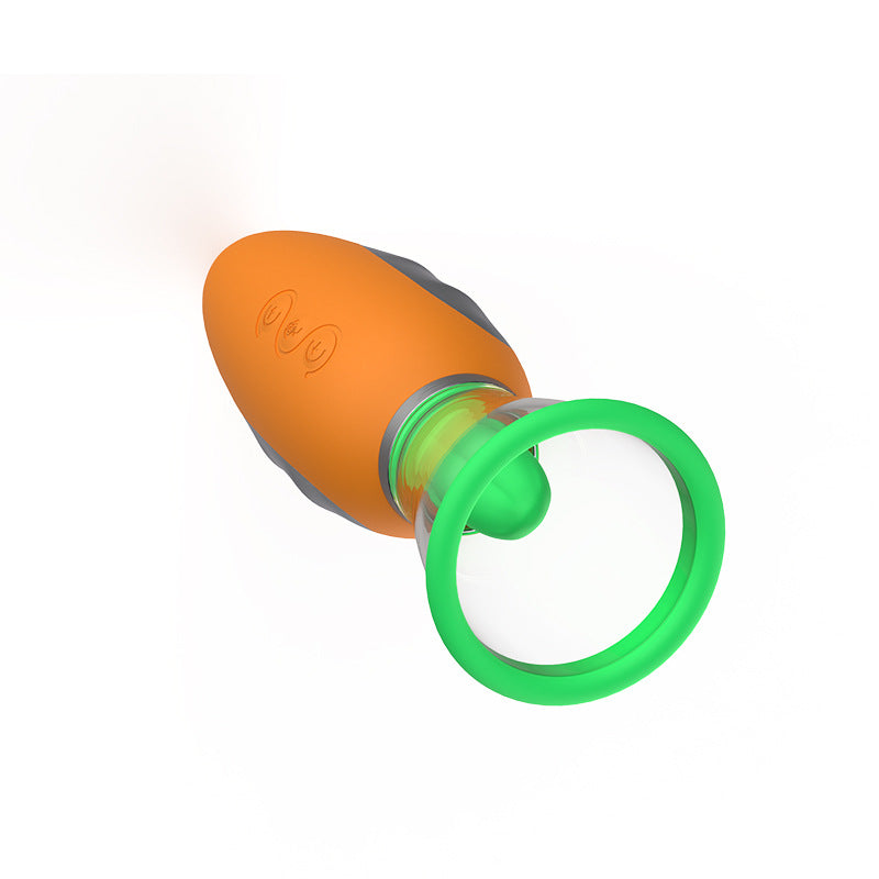 rosvibe - Carrot Vibrator Female Masturbator Vibration Av Automatic Heating Sucking Tongue Licker Pluggable - rosvibe