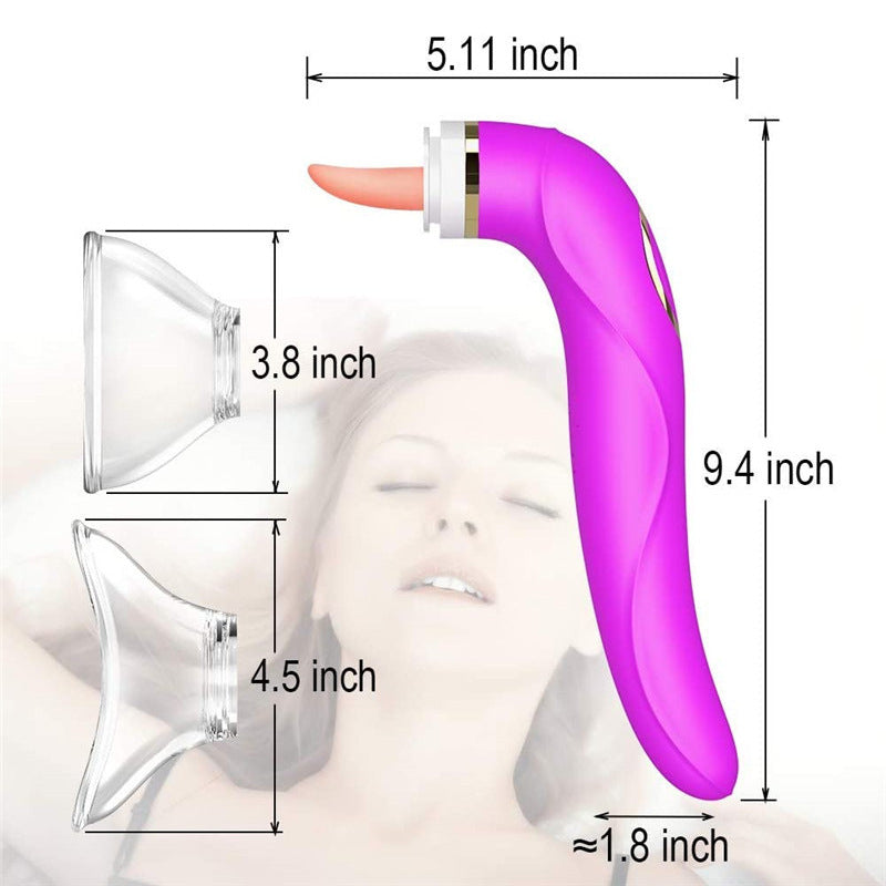 rosvibe - Clitoral Sucking Licking Vibrator, G Spot Tongue Vibrator - rosvibe