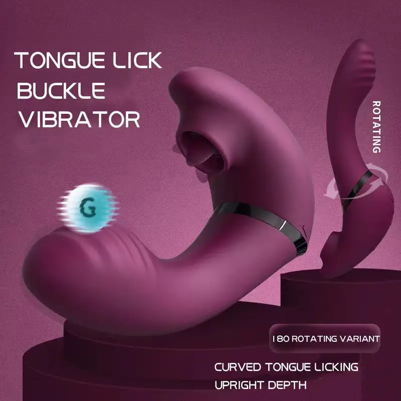 rosvibe - Spinning Sucking Vibrator - rosvibe