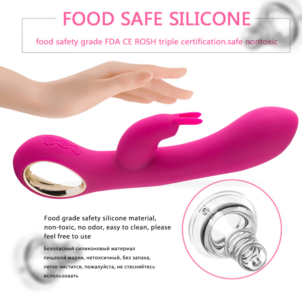 rosvibe - Rabbit Vibrator 42 â„?Heating Stick Masturbation Waterproof Multi-frequency Vibration - rosvibe