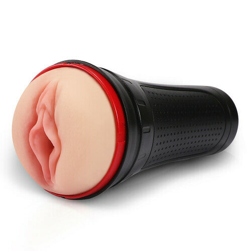 rosvibe - 2 IN1 Vibrating & Realistic Vagina Fleshlight Masturbator - rosvibe