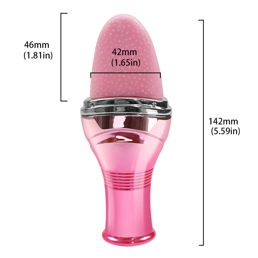 rosvibe - Tongue Licking Vibrating Stick For Women - rosvibe