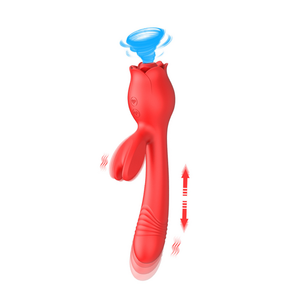 rosvibe - Rose Vibrator G Spot Clitoral Stimulator - rosvibe