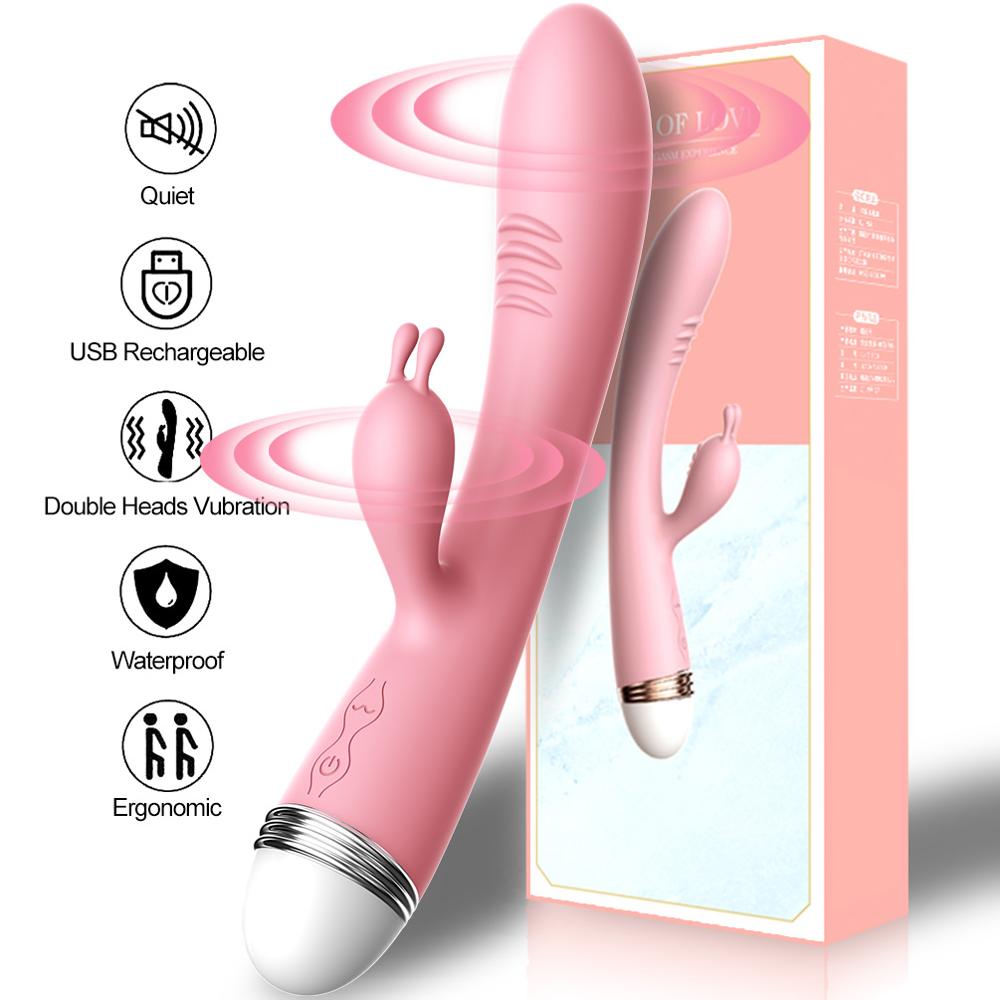 rosvibe - Strong Dildo Vibrator G-spot Clitoris Stimulator - rosvibe