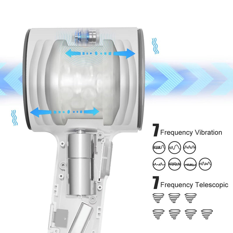 rosvibe - Frequency Telescopic Handheld Male Masturbator - rosvibe