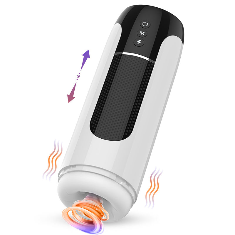 rosvibe - Fully Automatic Male Telescopic Vibrating Masturbator - rosvibe