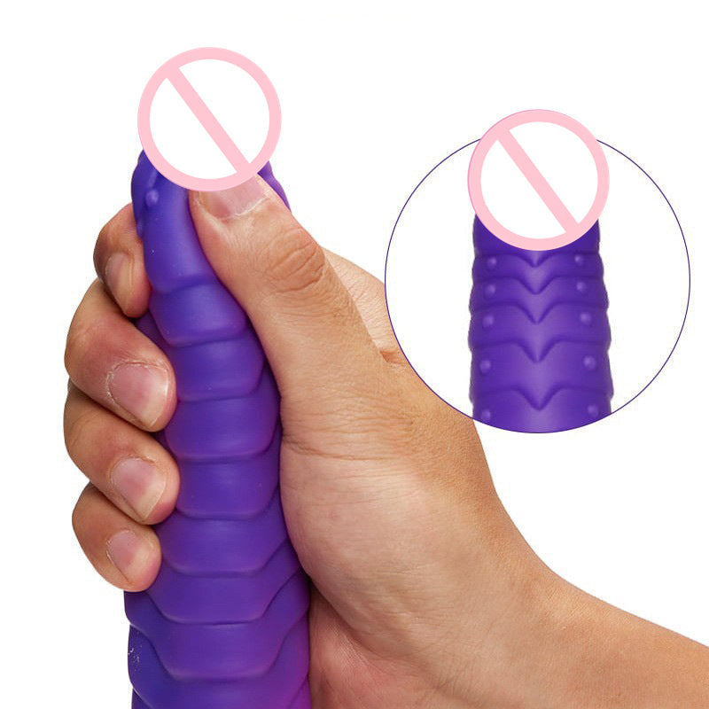 rosvibe - Telescopic Dildo Silicone Realistic Big Fake Penis Dildo Vibrator - rosvibe