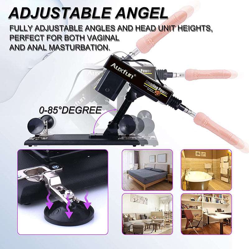 rosvibe - Automatic Sex Machine Sex Toys,Thrusting Machines for Men Women,Love Machine Device Gun with 6 Attachments - rosvibe