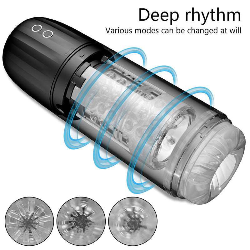 rosvibe - 7-Frequency Suction Rotation Male Aircraft Cup - rosvibe