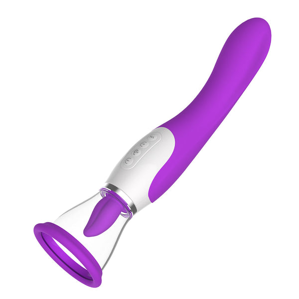 rosvibe - Hard Rock Vibrating Rod Female Masturbator Vibrating Av Bead Rotating Rod Automatic Heating Sucking Tongue Licker Pluggable Device - rosvibe