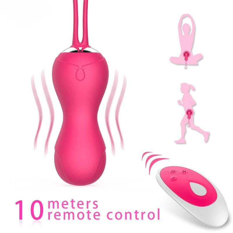 rosvibe - Vibrating Eggs Vaginal Tighten Exercise Kegel balls G Spot Vibrators  Clitoris Stimulation for Women - rosvibe