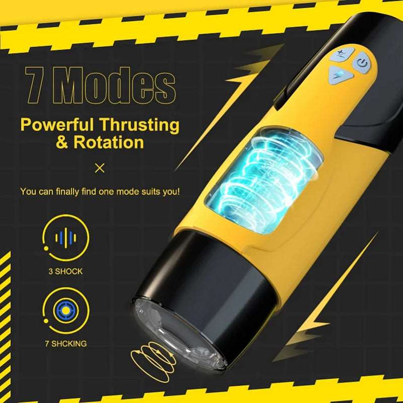 rosvibe - Airplane Cup Masturbator 7 Thrusting Modes 7 Rotation - rosvibe