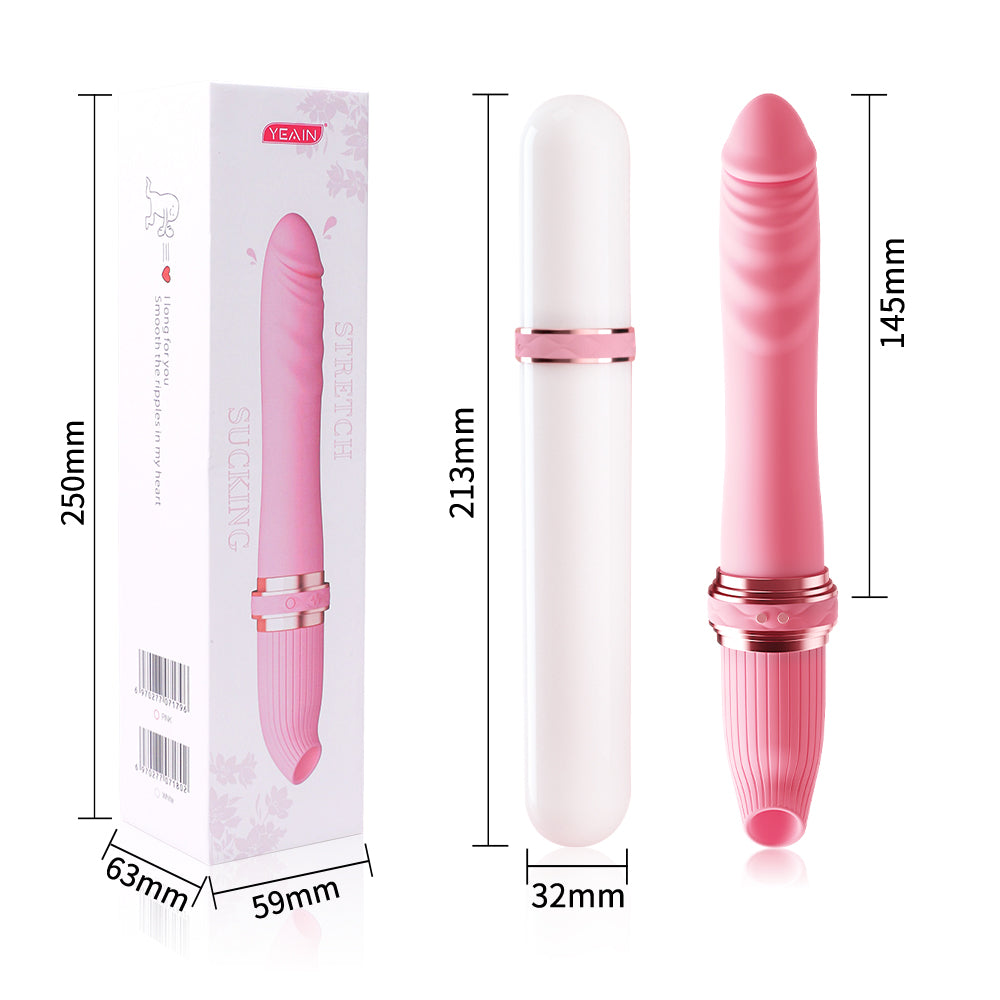 rosvibe - Telescoping Vibrator Female 10 Frequency Variable Sex Machine Clitoris Vibrador - rosvibe