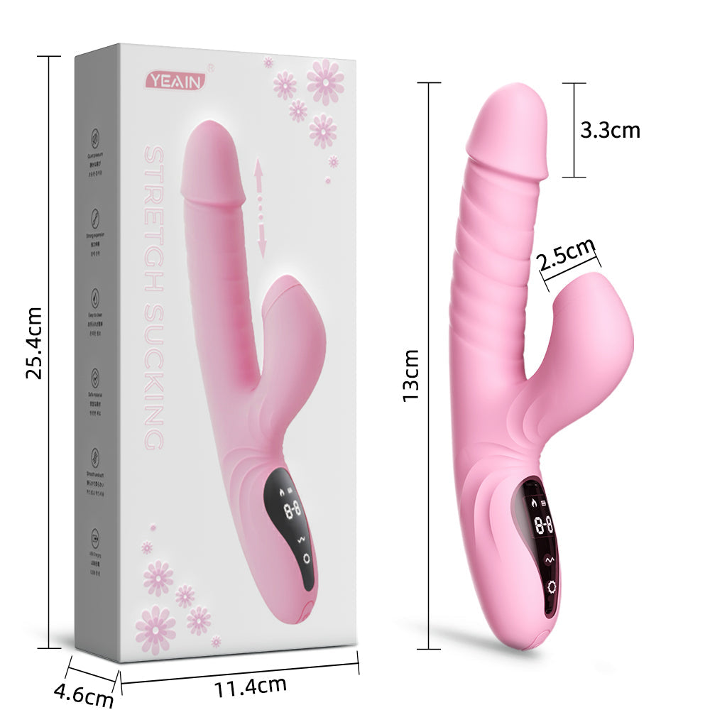 rosvibe - Suck Telescopic Heating Vibrator - rosvibe