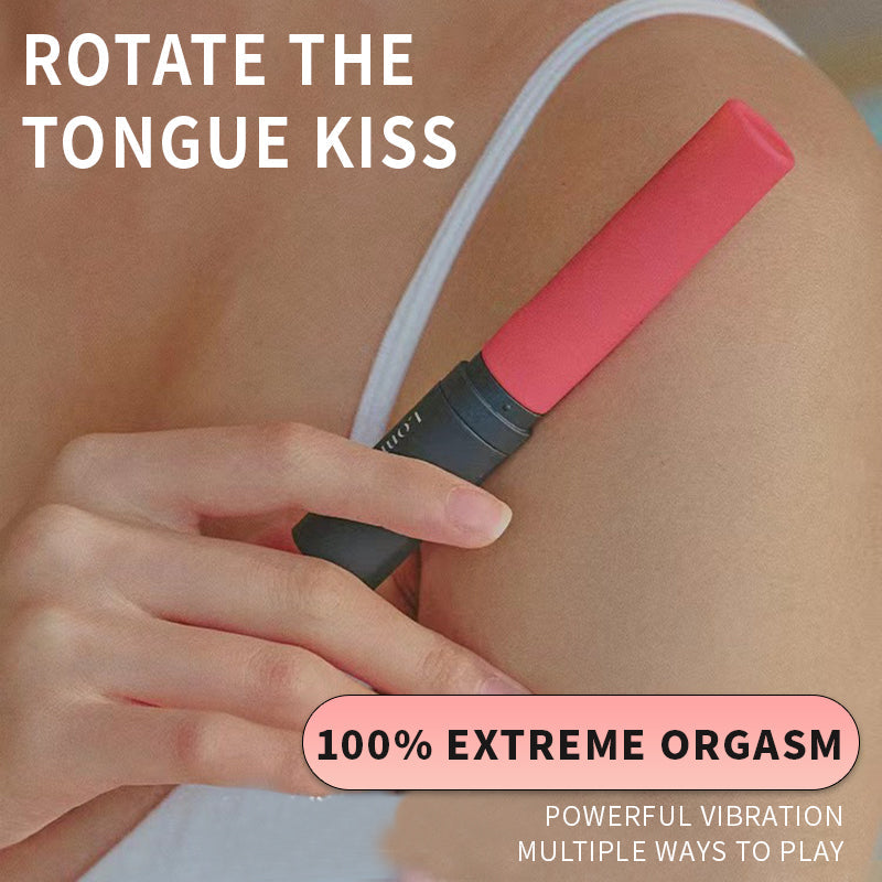 rosvibe Lipstick Stick Vibrating Rotating Female Vibrator Masturbator - rosvibe