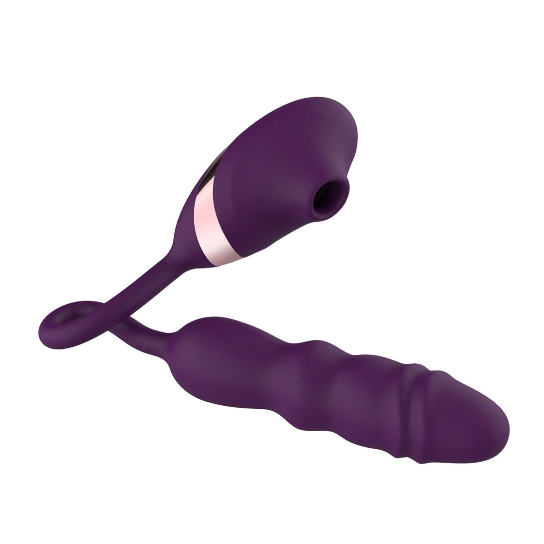 rosvibe - 10 Frequency Sucking Telescopic Vibrator - rosvibe