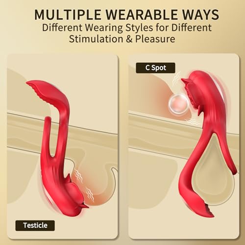 rosvibe - Cock Ring with Rose Clitoral Stimulation - rosvibe