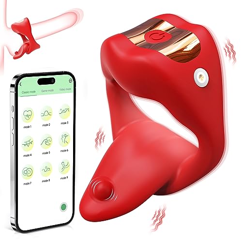 rosvibe - Penis Ring Tongue Design with 9 Vibration Modes - rosvibe