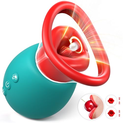 rosvibe 4 IN 1 Rose Sex Toy Adult Toys Licking Vibrater with 10 Mouth Kissing Vibrations - rosvibe