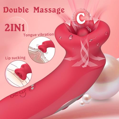 G Spot Vibrator Sucking Vibrator 10 Vibration Modes and 10 Kissing Modes - rosvibe