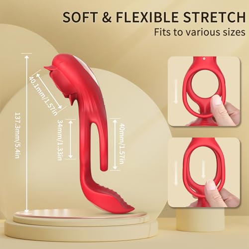 rosvibe - Cock Ring with Rose Clitoral Stimulation - rosvibe