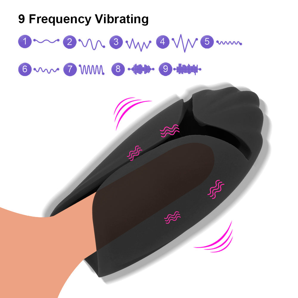 rosvibe - Warrior Training Cup Men's Mini Tongue Licking Multi Frequency Vibration Aircraft Cup Men's Fun Masturbation Cup - rosvibe