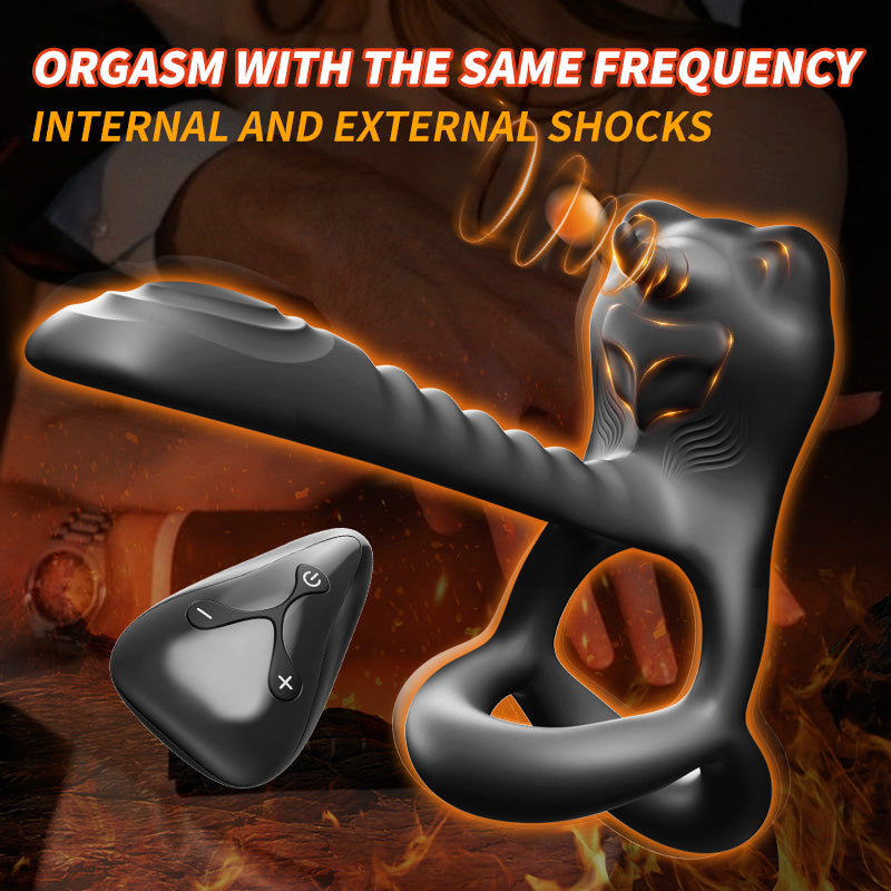 rosvibe - Bull Demon King Anal Toy Vibrator Male Prostate Massager Delay Ejaculation - rosvibe