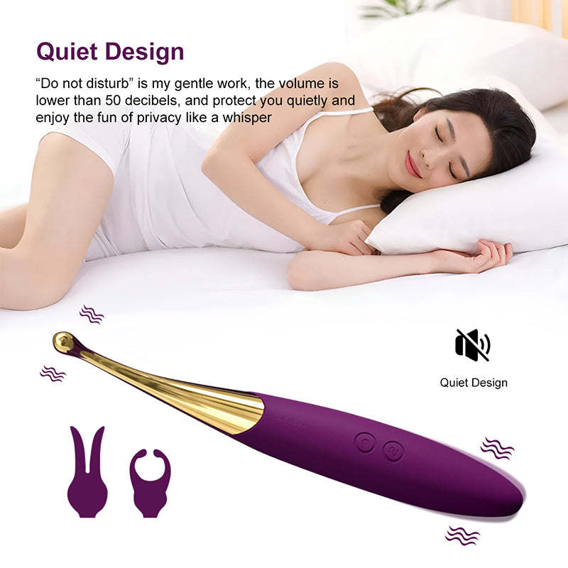 rosvibe - 10-Speed Multifunctional Interchangeable Head Vibrating Wand - rosvibe