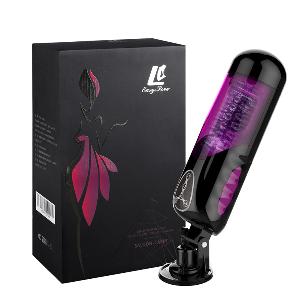 rosvibe - First Class Trainer Rotating and Thrusting Suction Cup Masturbator - rosvibe