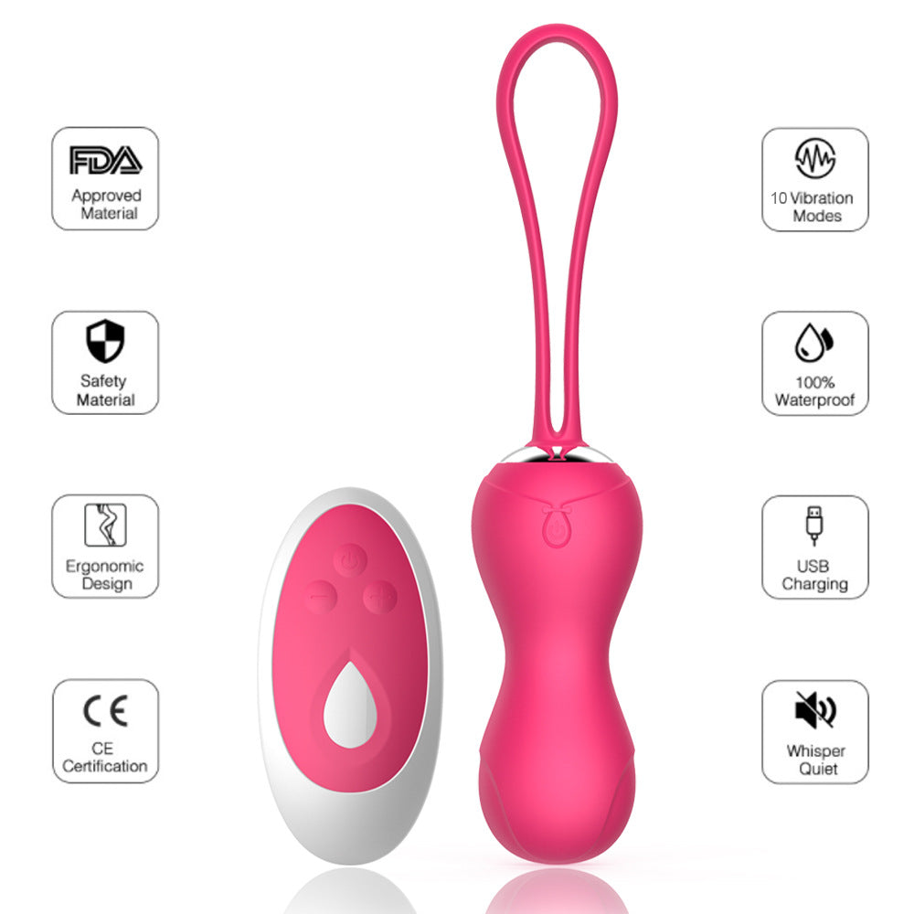 rosvibe - Vibrating Eggs Vaginal Tighten Exercise Kegel balls G Spot Vibrators  Clitoris Stimulation for Women - rosvibe