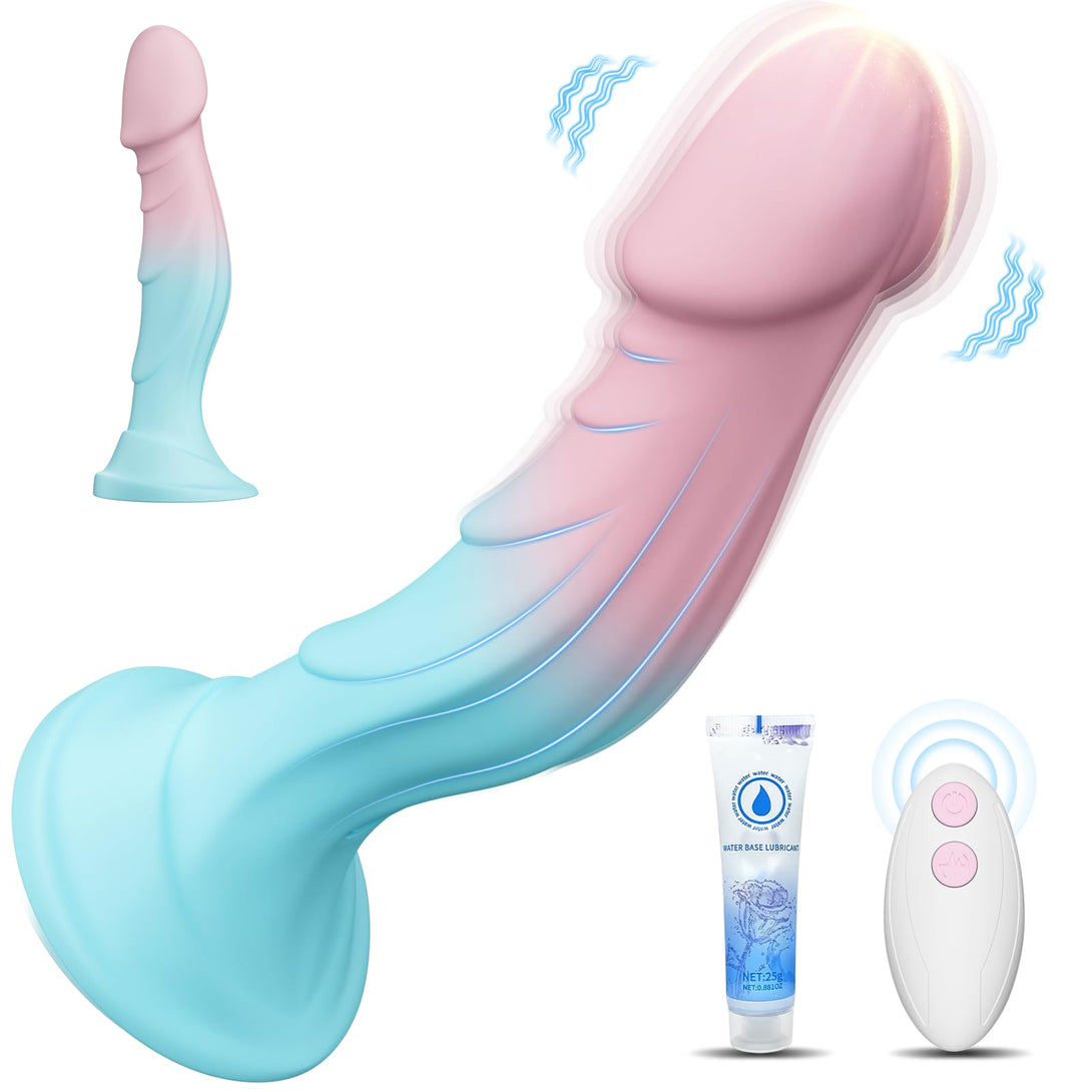 rosvibe 7.5â€?Silicone Realistic Dildos with Suction Cup for Women - rosvibe