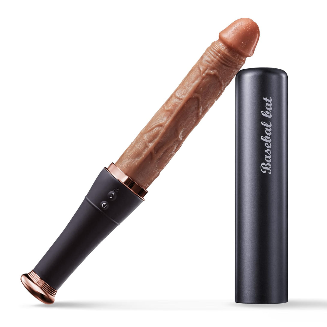 rosvibe - Baseball - Automatic Telescopic Dildo With Tongue Licking And Heating Function - rosvibe