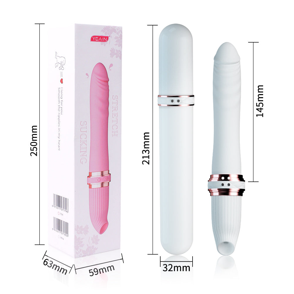 rosvibe - Telescoping Vibrator Female 10 Frequency Variable Sex Machine Clitoris Vibrador - rosvibe