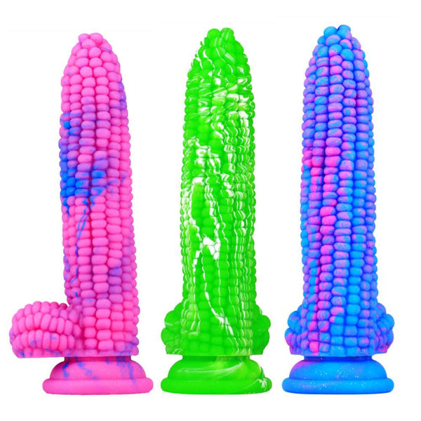 rosvibe - Corn Silicone Dildo Huge Penis Anal Plug - rosvibe