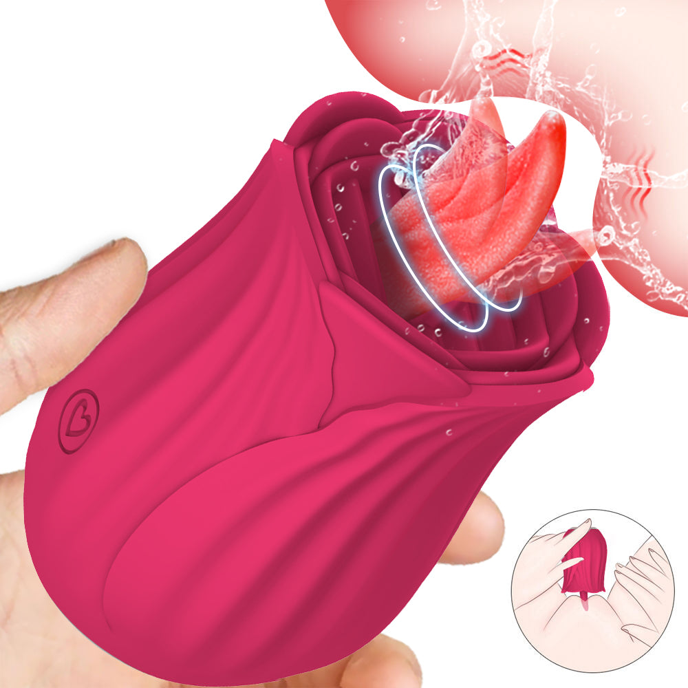 rosvibe - New Rose Tongue-licking Vibrator - rosvibe