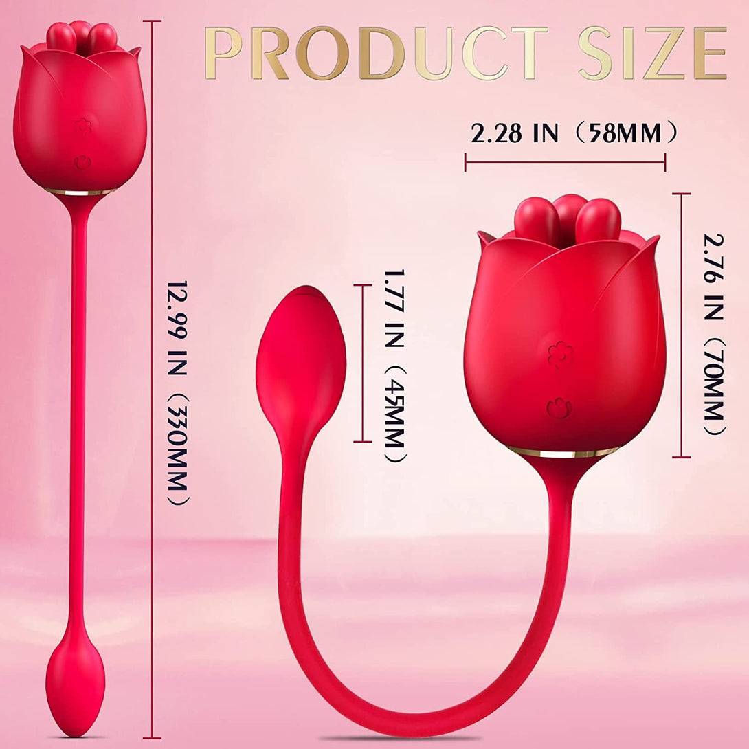 rosvibe - S475-3 Three Pistils Rose Toy With Vibrating Bud - rosvibe