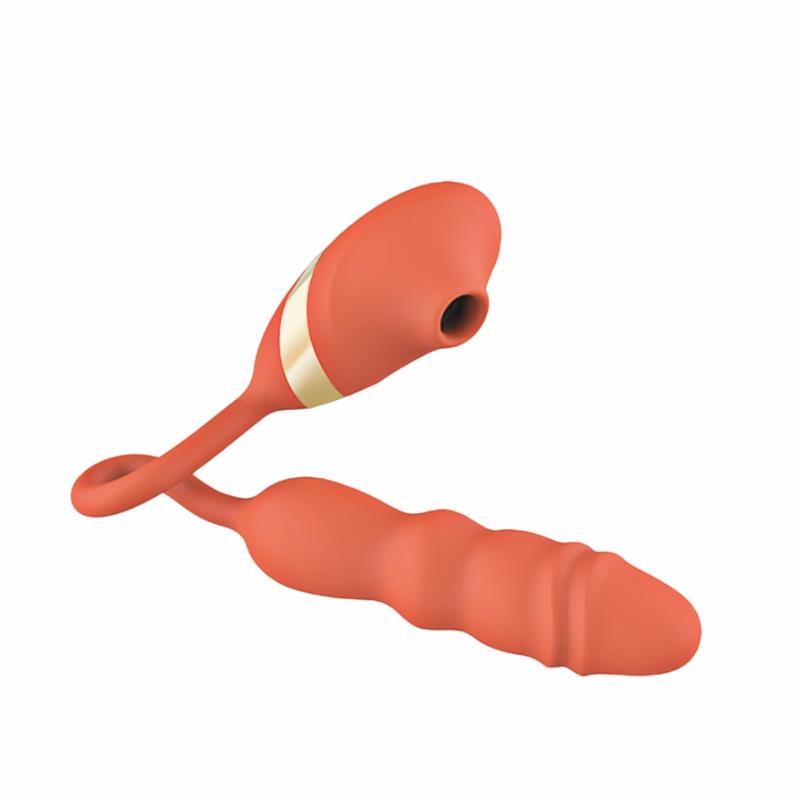 rosvibe - 10 Frequency Sucking Telescopic Vibrator - rosvibe