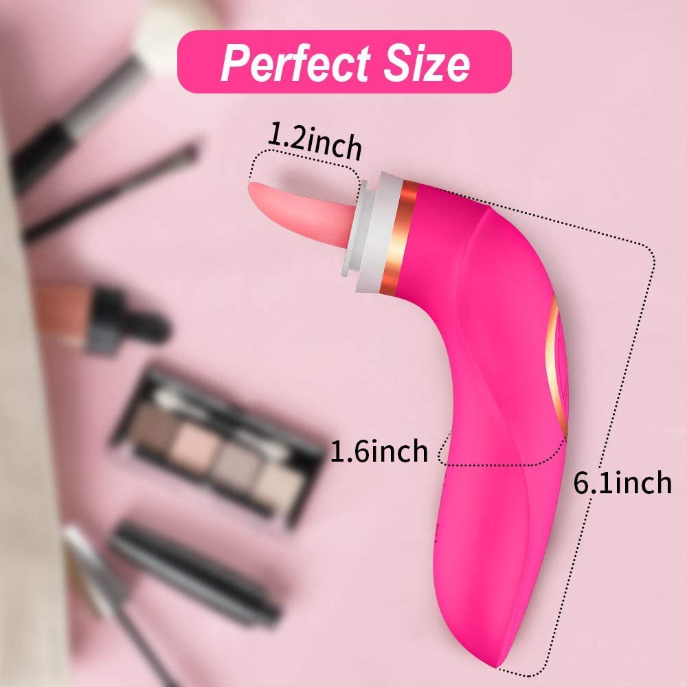 rosvibe - Clitoral Sucking Licking Vibrator, G Spot Tongue Vibrator - rosvibe