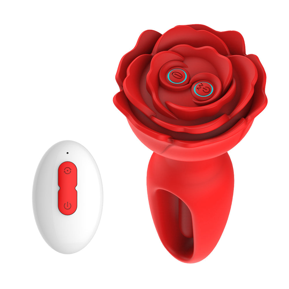 rosvibe - Hollow Slapping Anal Plug Wireless Remote Control Universal Back Chamber Prostate Slapping Massager - rosvibe