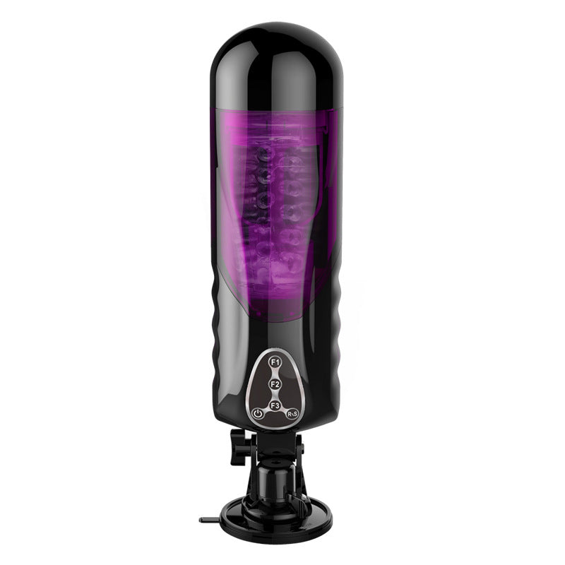 rosvibe - First Class Trainer Rotating and Thrusting Suction Cup Masturbator - rosvibe